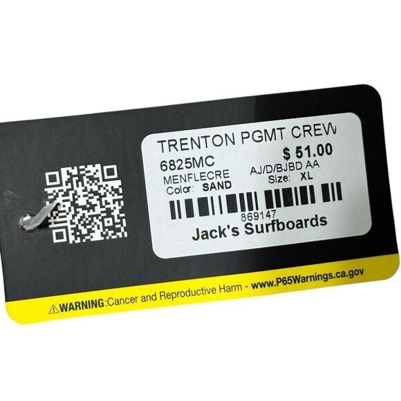 jacks surfboards hoodie TRENTON PIGMENT CREWNECK SWEATSHIRT - PIGMENT SAGE XL - Picture 5 of 6